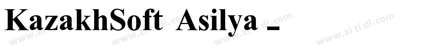 KazakhSoft Asilya字体转换